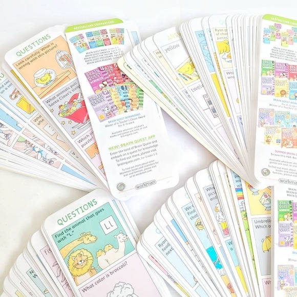 Brain Quest Smart Preschool & Kindergarten Cards Quiz Decks TWO - Picture 5 of 5